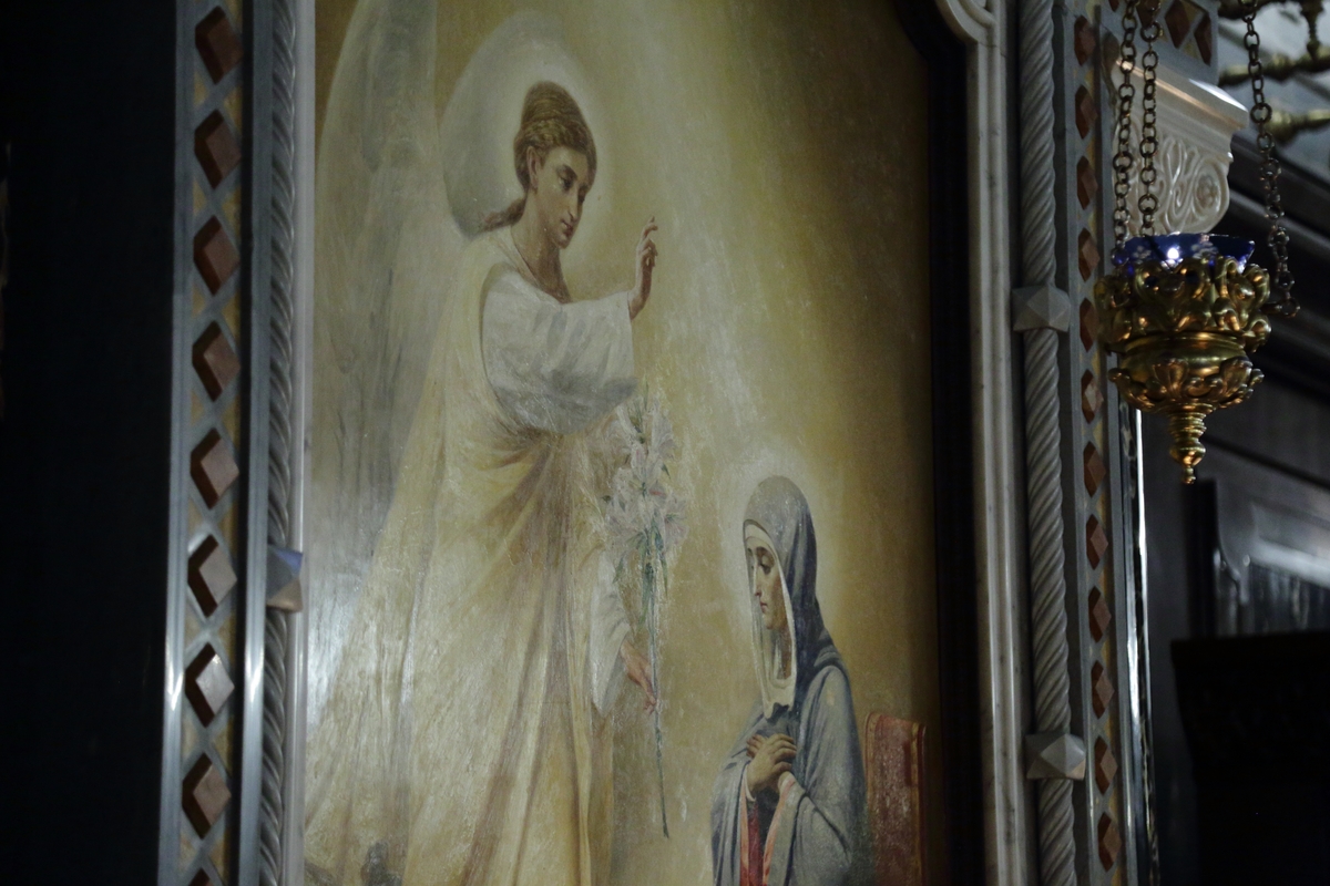 В канун праздника Благовещения Пресвятой Богородицы Святейший Патриарх Кирилл совершил Всенощное бдение в Храме Христа Спасителя